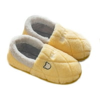 Slobodno vrijeme zimske tople papuče udobne bez brusne noge pogodne za hodanje kupovine žute 38- žensko
