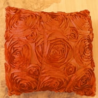 Satenska rozeta ukrasni bacanje jastuk sham jastuk