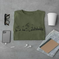 Planine i borove majice Muškarci -Smartprints dizajni, muški 3x-veliki