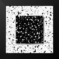 Vila, Mlli Crni moderni uokvireni muzej umjetnički print pod nazivom - Crna bijela mrlja