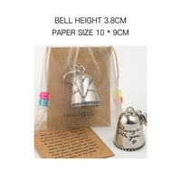 Creative Bell Angel Sreck Ornament Crafted Sitni srebrni zvoni za vozila Vrata za vrata Backpacks Keys