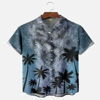 Tinejdžeri MENS kratki rukav niz havajska majica, modne funky bluze za teen i odrasle