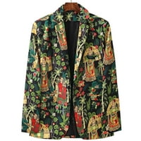 AWDENIO Clearance Mens Blazer jakne Muška modna ispis Jednostruki bljesak Blazer Casual Slim Fit Jacket