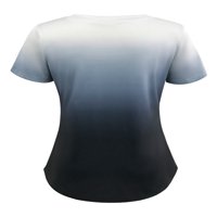 Avamo ljeto V izrez Tunnic bluza TOP za žensku modnu gradijentna majica casual s kratkim rukavima Basic