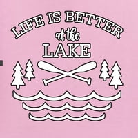 Divlji Bobby, život je bolji na jezeru, uniznoj grafičkoj duksevi, svijetlo ružičasto, 3x-velika