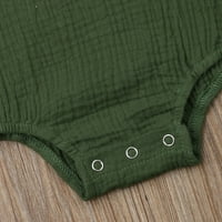Canrulo novorođenče Dječji dječji mjehurići bez rukava pamuk romper bodi odjeća na vrhu zelene 18 mjeseci