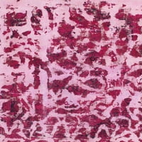 Ahgly Company Indoreni pravokutnik Sažetak pastel ljubičaste ružičaste apstraktne prostirke, 5 '8'