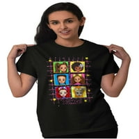 Pop šareni animirani bend Ženska grafička majica Tees Brisco Marke 5x