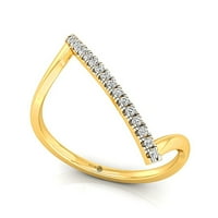 Diamond je prodao zlatni bar prsten, 14K zlatni prsten, vjenčani prsten, minimalistički prsten, rođendanski