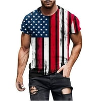 Muški američki 4. srpnja Tee majica kratkih rukava Nezavisnosti Dnevne košulje vrhovi ljetni pamuk labav