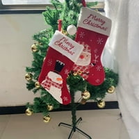Božićne čarape Velike veličine Santa Claus Snjegović uzorak za višekratni mekani mekani suzavi scena