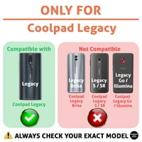 Oznaka tanka futrola za CoolPad Legacy, Retro PayPhone Print, Lagana, meka, SAD