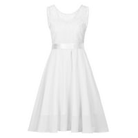 CETHRIO Ljetna haljina - seksi patentna čipka sa ramena haljina za vrat bez rukava princeza mini haljina