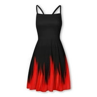 Adviicd Crvena ženska haljina ljetna modna haljina za sunčanje za žene mini haljine
