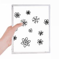 Snowflake Vrijeme Ručno oslikano uzorak Notebook Labavi dnevnik Časopisa za punjenje