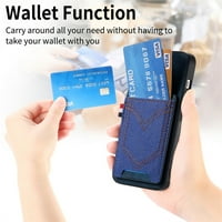 za iPhone pro max, novčanik futrola za telefon, tanki kožni zaštitni zaštitnik od udarača sa karticom