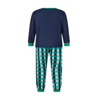 Lieramram roditelj-dječji božićni pidžami setovi za odmor Porodično podudaranje Spavalo odjeće Letterhat