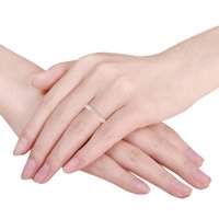 Carat 10k Rose Gold Princess Laboratorija Grown Diamond Bridal Vjenčani prsten za žene