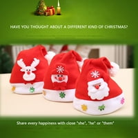 Slatka dječja djeca Božićne šešire Santa Claus Snowman Elk Oblik za odmor za odmor