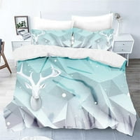 Geometrijski prekrivač pokrivač sažetak ART posteljina Podesite kralj za djevojčice Dječaci Dekor spavaće