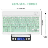 U lagana tastatura i miš sa pozadinom RGB svjetla, višestruki uređaj Tanak punjiva tipkovnica Bluetooth