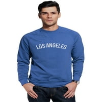 Daxton Los Angeles Duks atletski fit pulover CrewNeck Francuska Terry tkanina, škriljevca Duks bijela