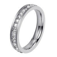 Pločeni kubni zirkonijski super angažovački prstenovi za žene obećavaju prstenove za svoj vjenčani pojas