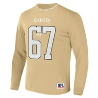Muški NFL Staple Gold New Orleans Saints Core Team dugih rukava majica