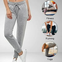 Ženske pantalone za trčanje, sportske pantalone, sim-a fit casual, jogger trčanje, moderno sivo s