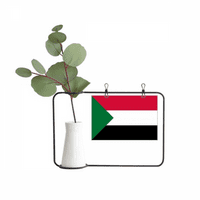 Sudan Nacionalna zastava Afrika Country Metal Picture Frame Cerac Vase Decor