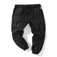 Capreze muns jogger hlače elastične strugove za strugu Crtelji teretni hlače Ležerne dno su čvrste boje