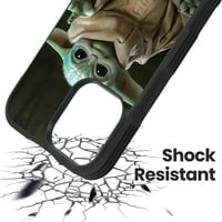 Kompatibilan sa iPhone Pro MA telefonom, ispuštanje Soft Edge + mat tvrdi stražnji udarnim zaštitnim zaštitnim zvjezdanim ratovima Baby Yoda 3CN200