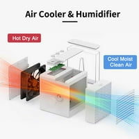 Fithood prijenosni ventilator klima uređaja, u ličnom hladnjaku zraka i ovlaživač, miran USB hladnjak