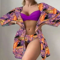 Kakina S Žene Jednoj kupaćim komionici Fashista Lady Seksi koja sadrži ped za prsa tisak bikini set