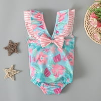 ROVGA Ljetna djevojačka djevojka kupaći kostim za kupaće djevojke ružičasto plave boje Bowknot kupaći