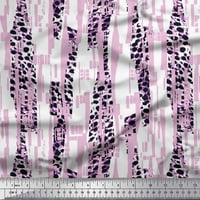 Soimoi Georgette viskoza Tkanina Leopard Životinjski tkanini za kožu Prisolje od dvorišta široko