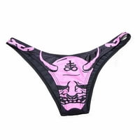 Žene Gothic Bikini kupaći kostim Y2K Slatki Micro grudnjak Thong bikini set visokog struka GOTH SKULL