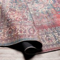 Surya Cobb COB- 79x108 pravokutnik tradicionalni tkanina tepih u plavom crvenom