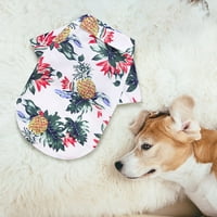 Miayilima kućni ljubimac PET džemper PET Ljetni T majice Havajski stil cvjetne košulje za pse Havajski