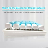 ANDOER BIOJEE WIRED 87-ključ mehanička igračka tastatura dugina za glasove za Windows laptop za igru