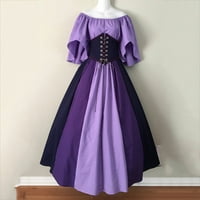 Plus veličina Ženska haljina odora modna nova žena vintage gotički patchwork čipka seksi haljina za