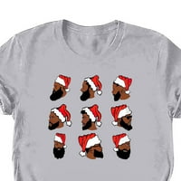 Košulje s popustom za žene Casual Comfy pulover vrhovi Crewneck Tee majica kratki rukav Božićni grafički