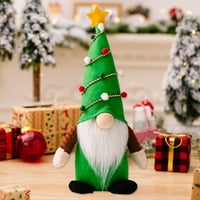 Gnomes plišana lutka slatka božićna drvca elk šiljasta šešir stoji plišani lutka ukrasna rekvizita kreativna