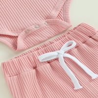 Wassery Newborn Baby Girls Ljeto odijelo mjesečno Dojenčad pamučna odjeća kratki rukav rumper T-majice