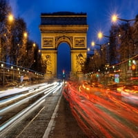 Promet prolazi Arch de Triumph na Champs Elysee u Parizu - Francuska Steve Mohlenkamp