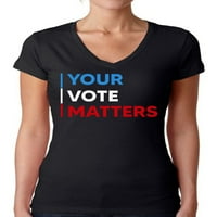 Awkward Styles USA izborna majica Ženski glas V-izrez majica Vaš glas za glasanje Košulja glasajućih