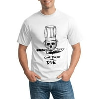 Muški kuhari besplatni ili die Službene majice modna majica srednje bijela
