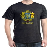 Cafepress - Ukrajinski grb zarmarke tamna majica - pamučna majica