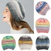 Pamučni šešir, pletena, mijenjanja boja, vezanje, dnevna habanja, svima ženski šešir, hladna i topla