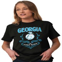 Gruzija Cutie Južna breskva Državna ženska grafička majica Tees Brisco Marke